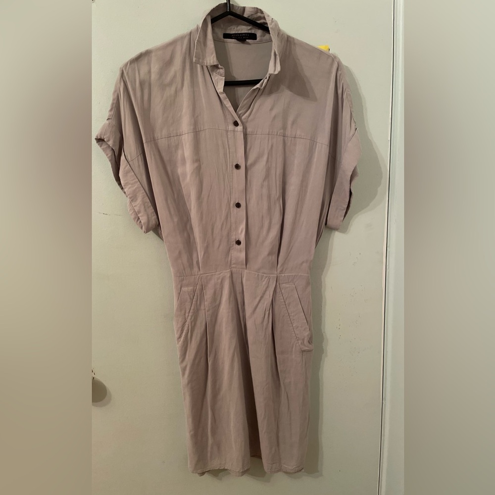 All Saints Mario Dress gray size 2